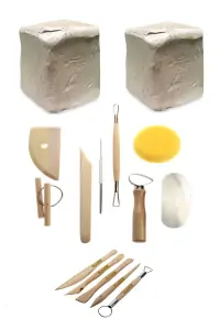 GLANCE - Seramik Hamuru 6x2 Kg Başlangıç Seti 13 Parça