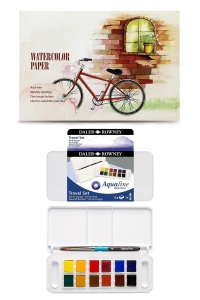 GLANCE - Suluboya Blok 12 Yaprak 230 Gram 105 x 155 mm Daler Rowney Aquafine Sulu Boya Seti 12'li