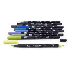 Tombow AB-T Dual Brush Pen Grafik Kalem Seti Landscape (Peyzaj Renkleri)10 renk - Thumbnail