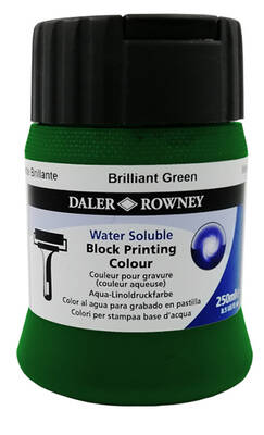 Daler Rowney Linol Baskı Boyası 250 Ml - Brilliant Green - 1
