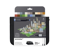 Winsor Newton Promarker Mimarlık Tonları Seti 24 renk - Thumbnail