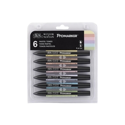Winsor Newton Promarker Pastel Tonlar 6'lı Set - Thumbnail