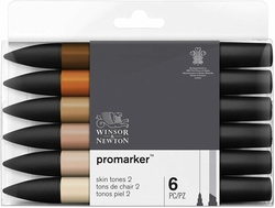 Winsor Newton Promarker Ten Renkleri Set 2 6 renk - Thumbnail